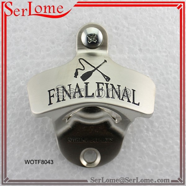 Final Final Wall Mounted Bottle Opener Debossed with Color