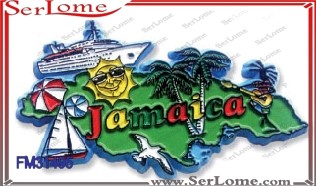 Jamaica fridge magnet