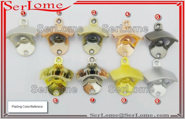 wall mouned bottle opener color chart from serlome