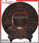 Decorative  3D Metal Souvenir Plate