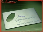 Stainless Steel Card Bottle Opener With Laser Logo