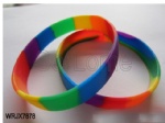 Popular Design Swirl Color Debossed Silicone Wristband