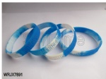 Cheapest And Beautiful Swirl Color Debossed Silicone Wristband