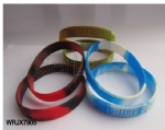 Swirl Color Debossed Silicone Wristband