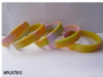 New Color  Swirl Color Debossed Silicone Wristband