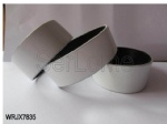 White Coated Silicone Wristband