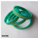 Color filled Silicone Wristbands