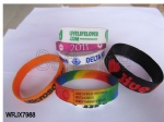 Beautiful Color filled Silicone Wristbands For Promotional Gifts