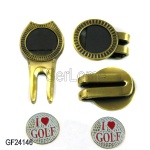 Golf  Hat Clip With Ball Marker